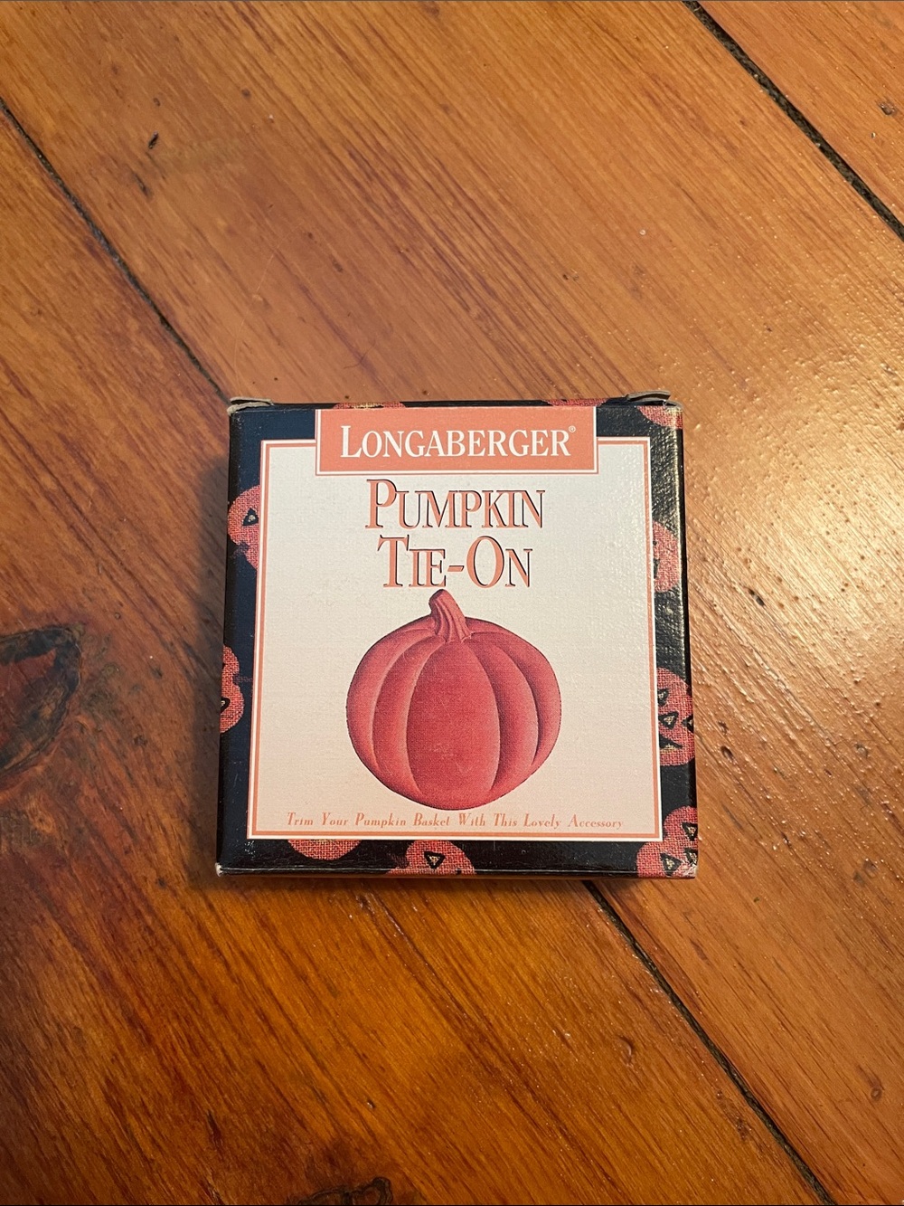 Longaberger Pumpkin Tie-On Decorative Accent